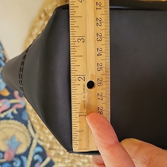 Coach Hampton Mini Nylon Shopper Tote Leather Dark Brown Leather Trim - Picture 16 of 16